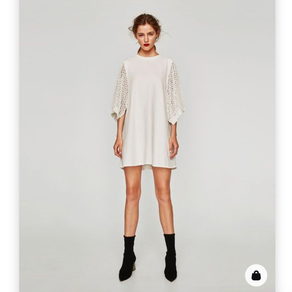 Zara Off White Dress
